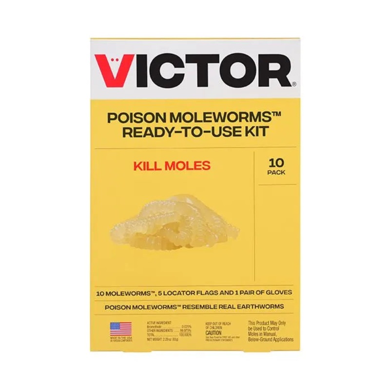 Victor Poison Moleworms|10 Pack