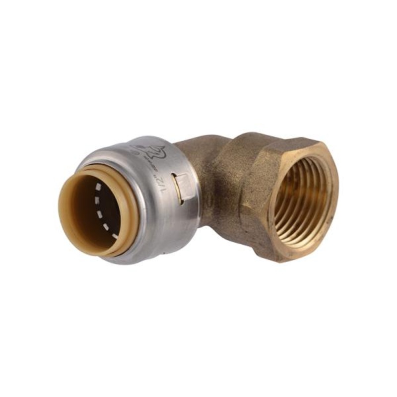 Sharkbite Max Brass Push Female Adapter Elbow