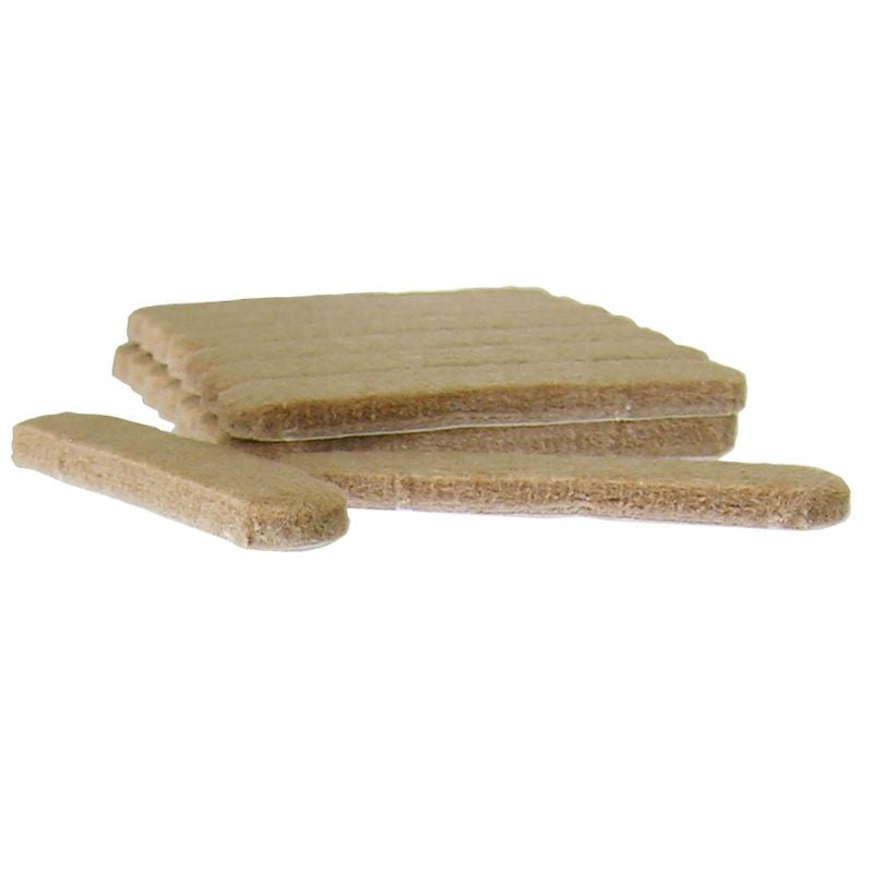 Shepherd Hardware 1/2-Inch x 2-5/8-Inch Heavy Duty Self-Adhesive Felt Furniture Strips