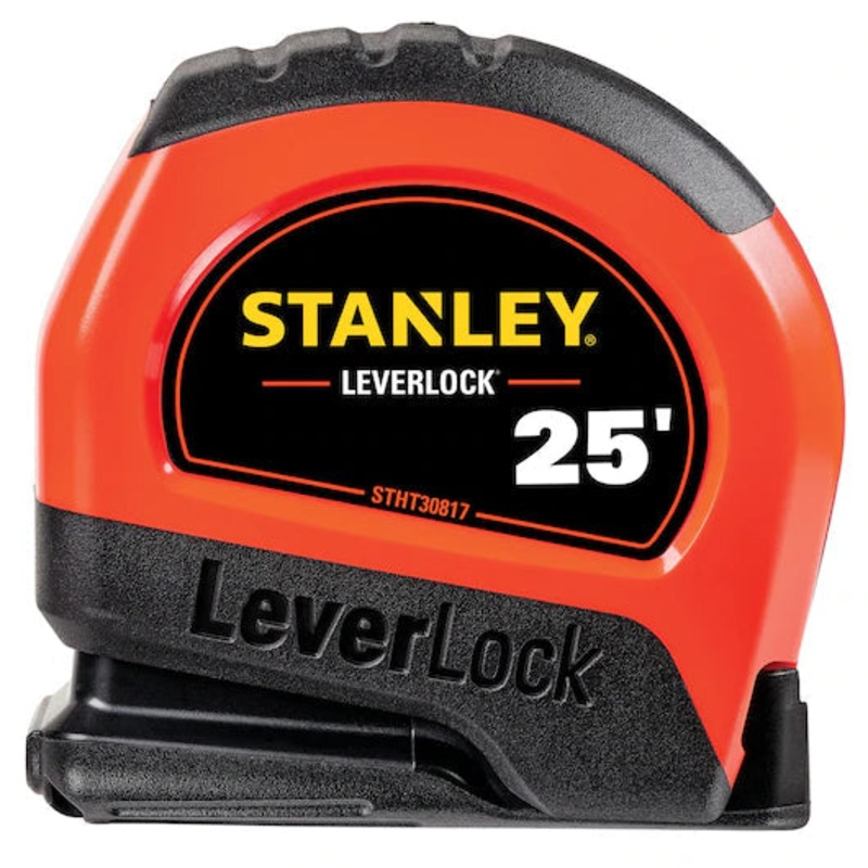 Stanley 25 ft High-Visibility LEVERLOCK Tape Measure
