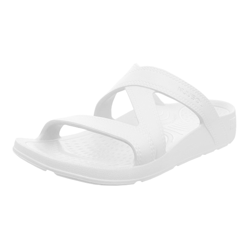 NuuSol Women’s Hailey Slide|Black|White Water|Morning Violet|6|7|8|9|10|11