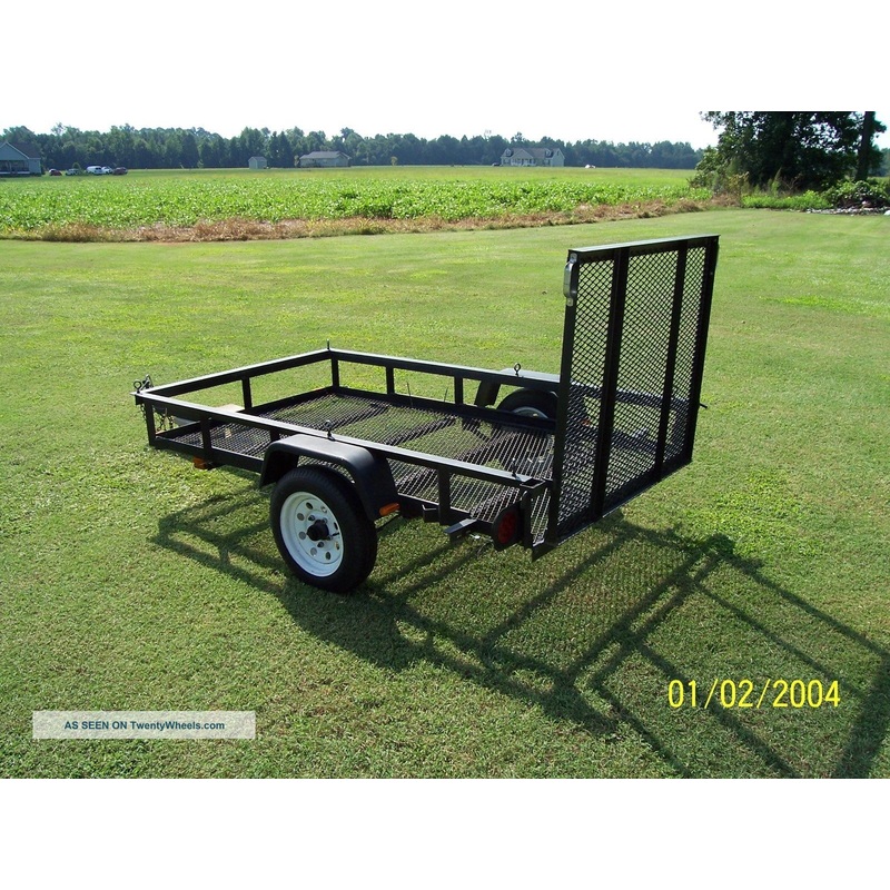 Utility Trailer 4 x 7 With Ramp