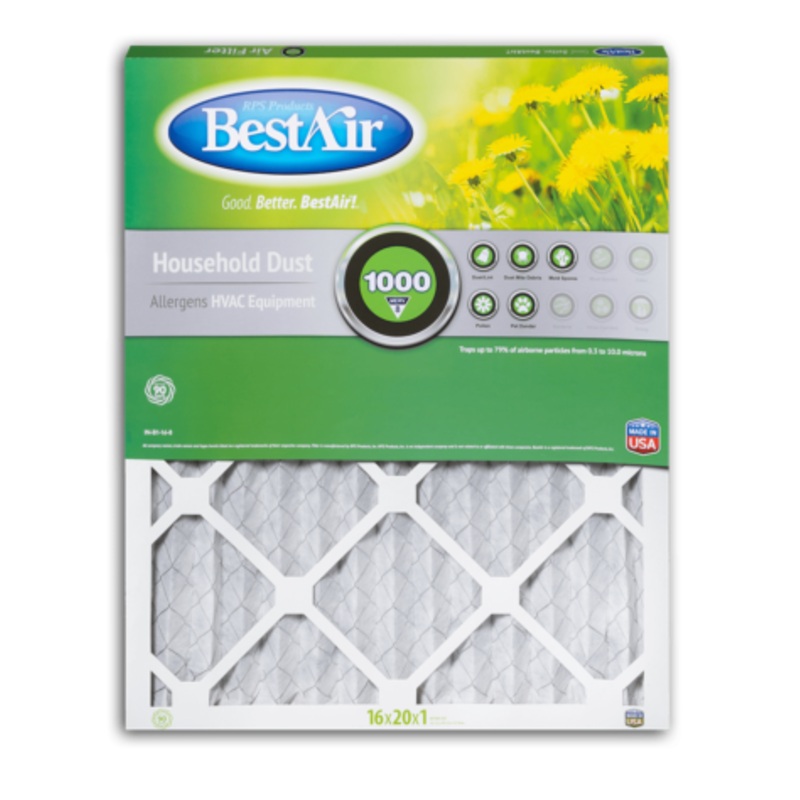 BestAir B1-1620-8-12 Pleated Filter Merv 8