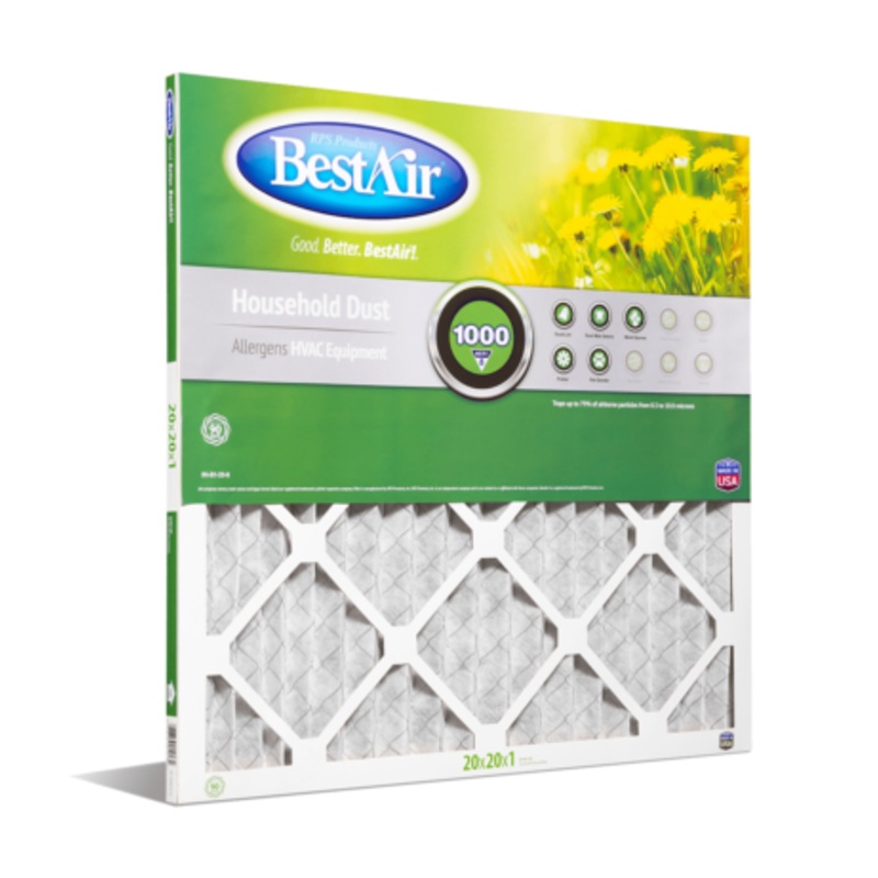BestAir B1-2020-8-12 Pleated Filter Merv 8 (20 x 20 x 1)
