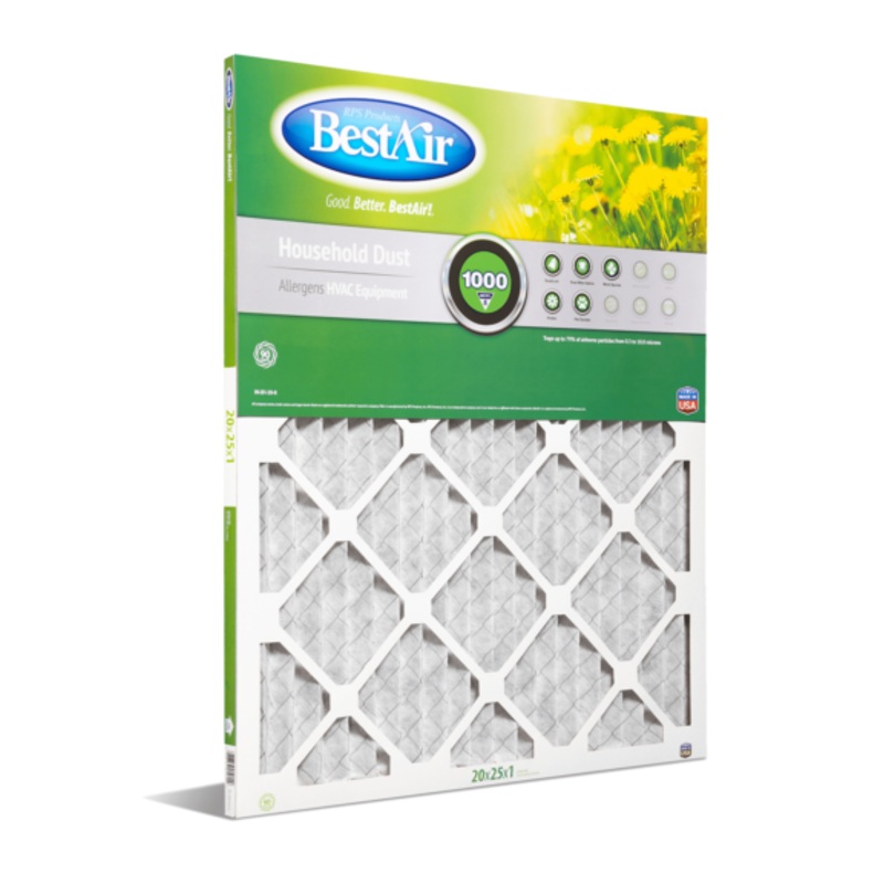 BestAir B1-2025-8-12 Pleated Filter Merv 8 (20 x 25 x 1)