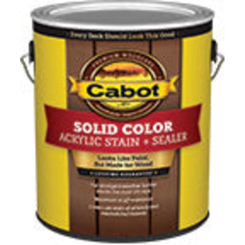 Cabot Solid Color Decking Stains Acrylic Exterior Neutral Base Opaque 1 Gallon (1 Gallon, Neutral Base Opaque)