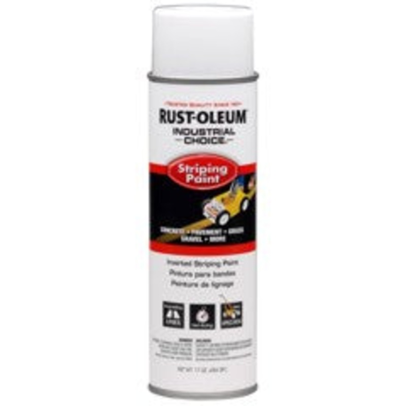 Rust-Oleum Industrial Choice S1600 System Inverted Striping Paint Spray White 17 oz.