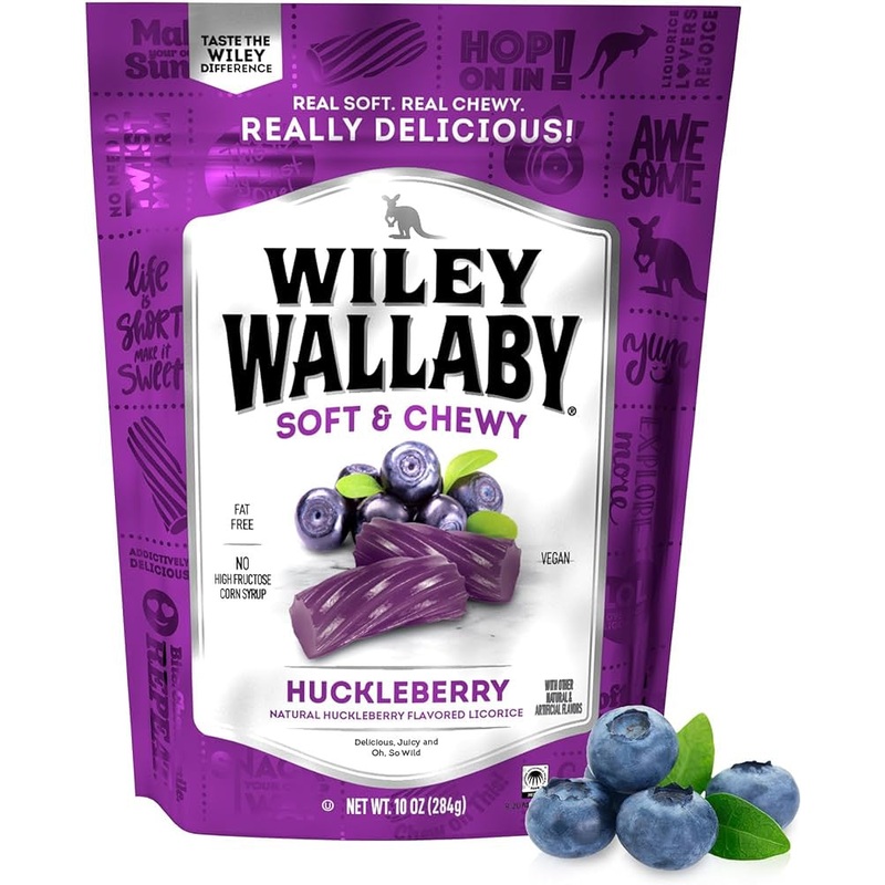 Wiley Wallaby Huckleberry Licorice 10oz