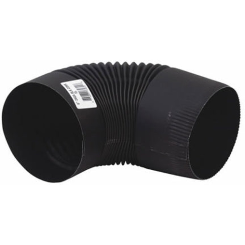 8  24GA BLK CORR ELBOW
