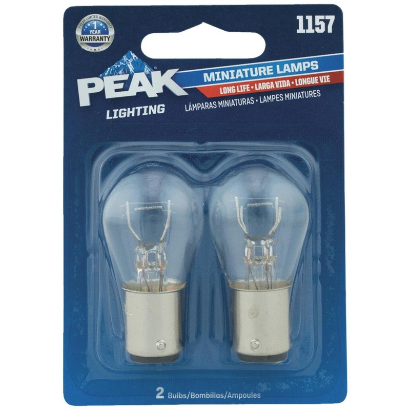 PEAK 1157 12.8/14V Mini Incandescent Automotive Bulb (2-Pack)