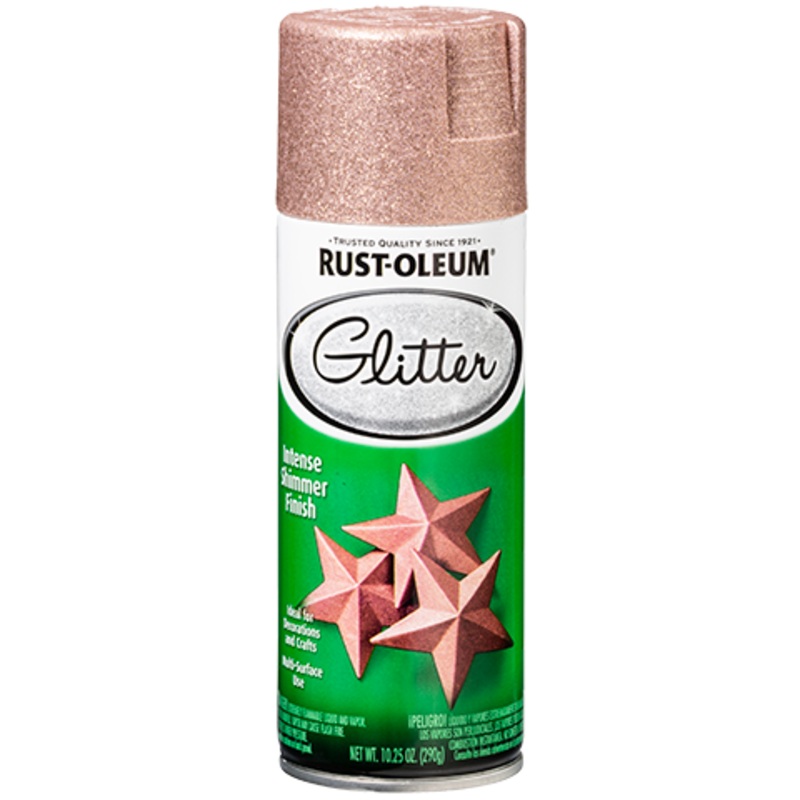 Rust-Oleum Glitter Spray Paint Rose Gold