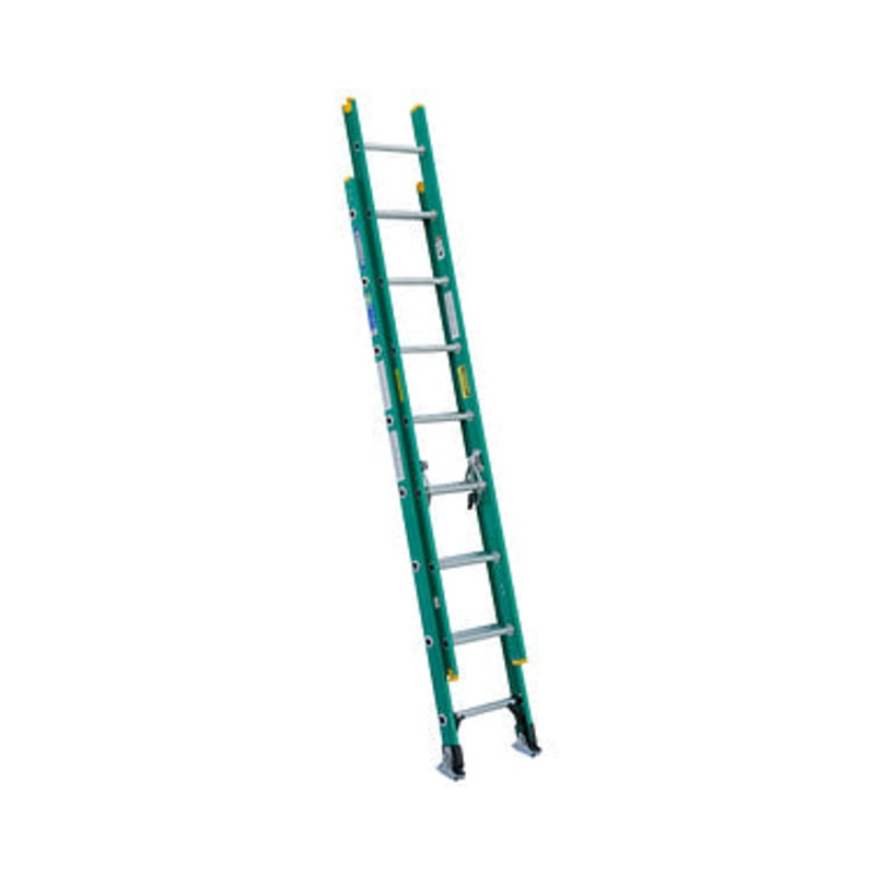 Werner 16ft Type II Fiberglass D-Rung Extension Ladder D5916-2