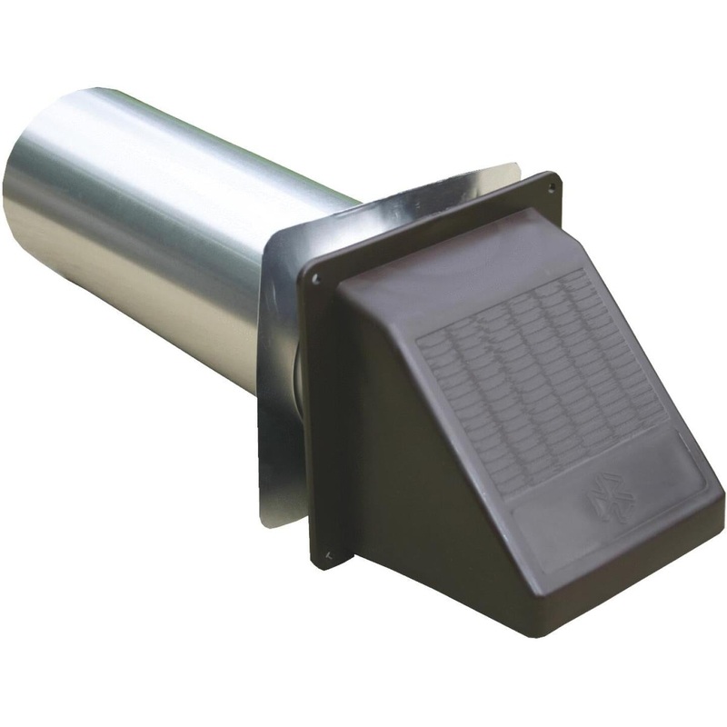 Builder’s Best 4 In. Brown Plastic Wide Mouth Dryer Vent Hood