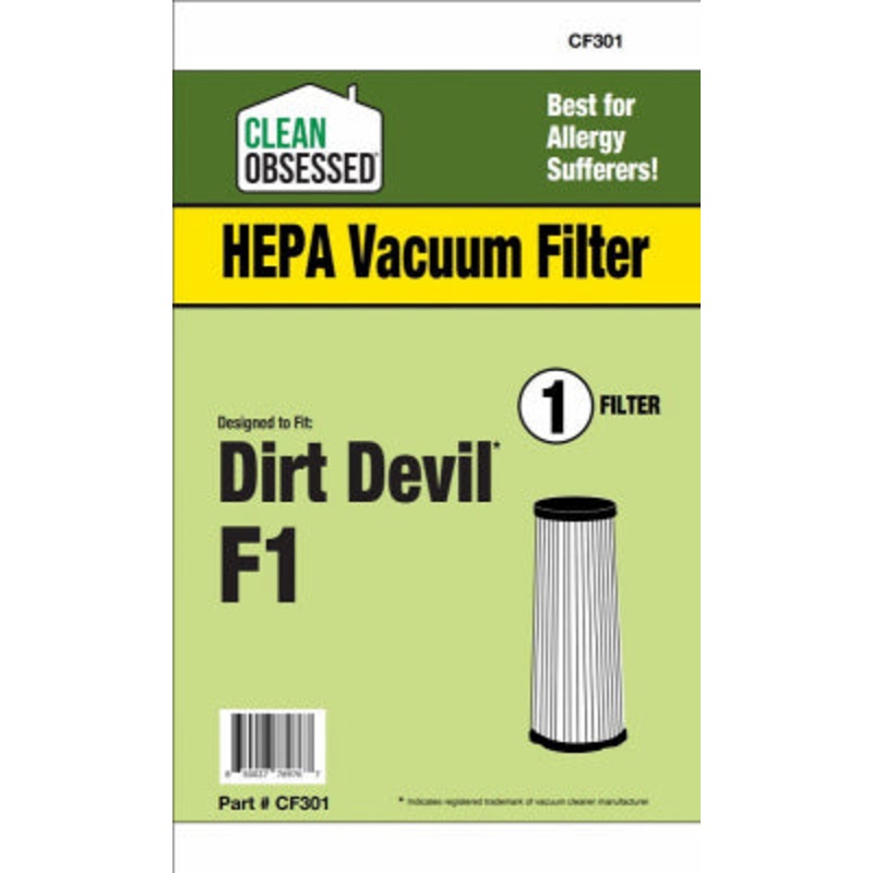 Clean Obsessed Dirt Devil Vacuum Cleaner Filter F1 HEPA