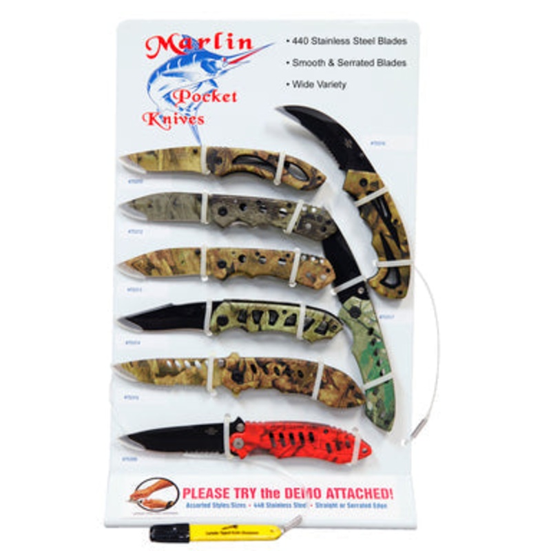 Alco Manufacturing 7 Camouflaged Knife – Smooth