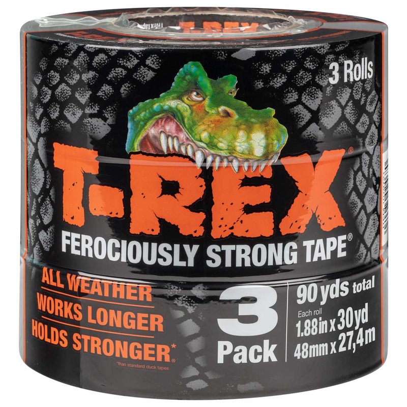 Shurtech Brands T-Rex Tape – Gunmetal Gray, 3 pk, 1.88 in. x 30 yd.