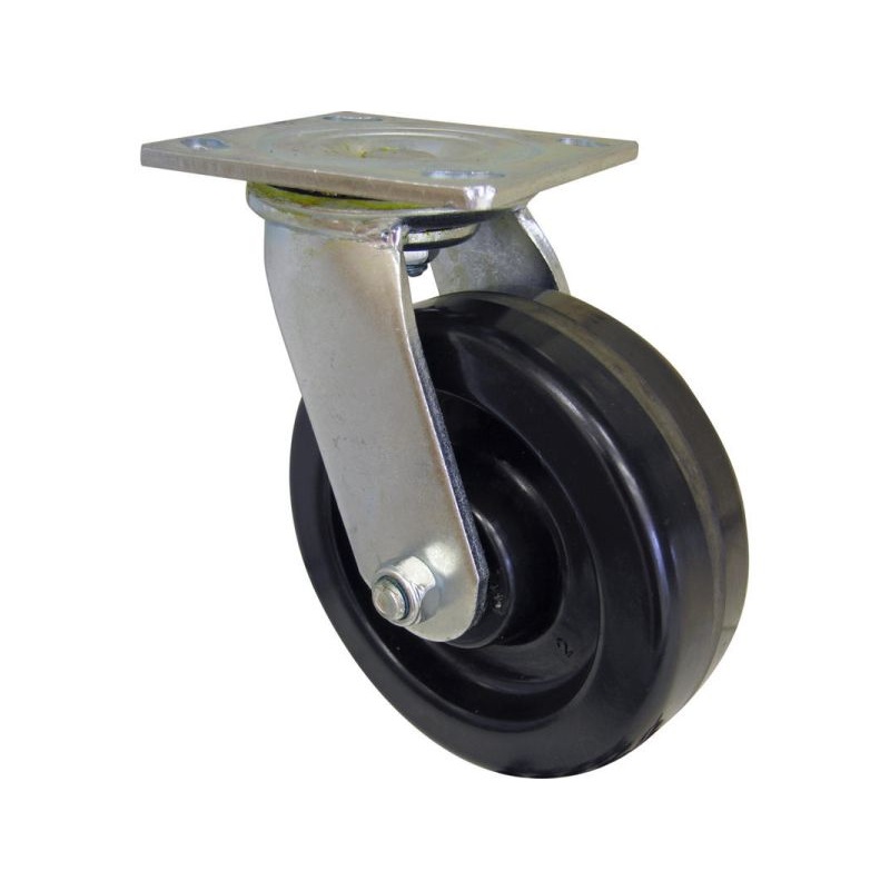 Shepherd Hardware 6-Inch Phenolic Swivel Plate Caster, 840-lb Load Capacity