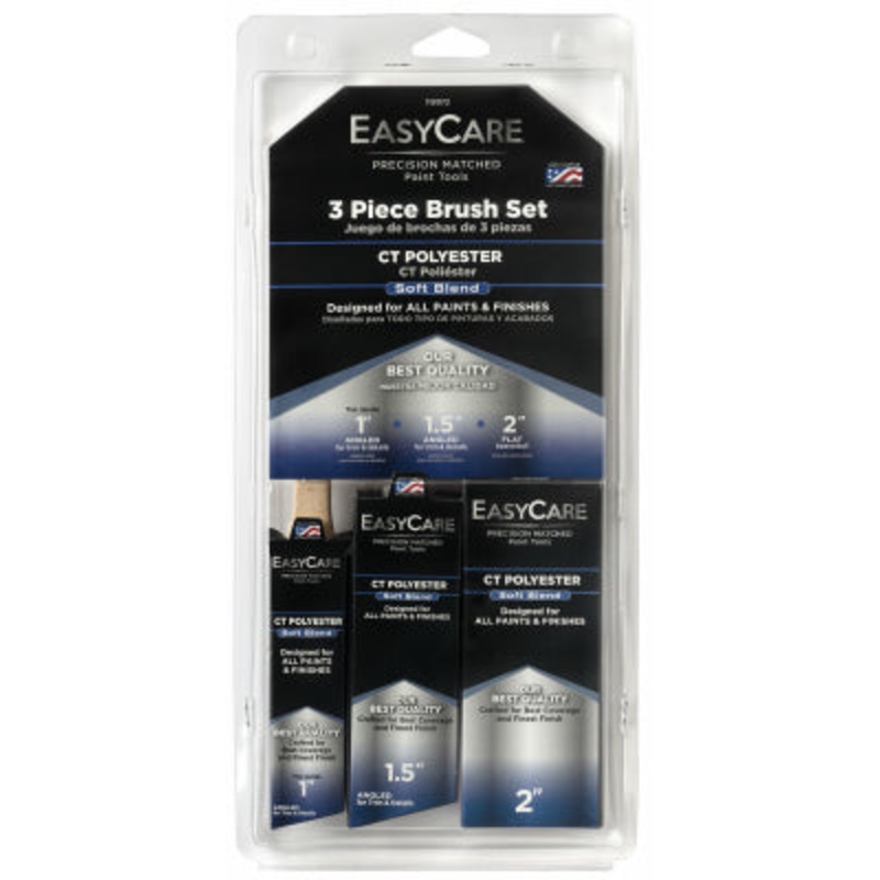 True Value EasyCare 3-Pc. Paint Brush Set