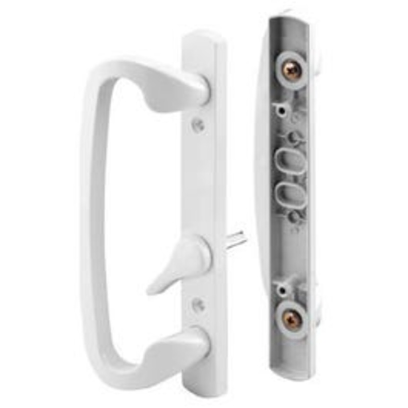 Sliding Patio Door Handle Set, White