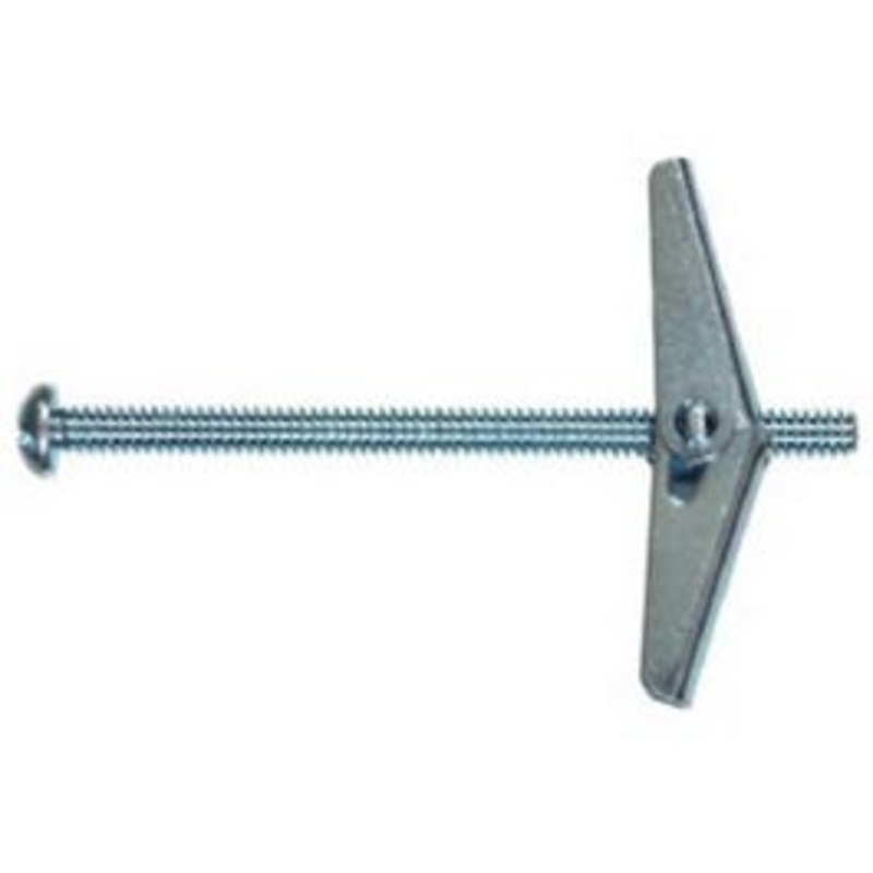 Snapin Mushroom Head Toggle Bolts, 12-Pk.,  1/8 x 4-In.