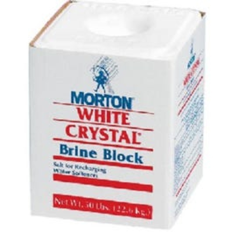 White Cyrstal Brine Salt Block, 50-Lbs.