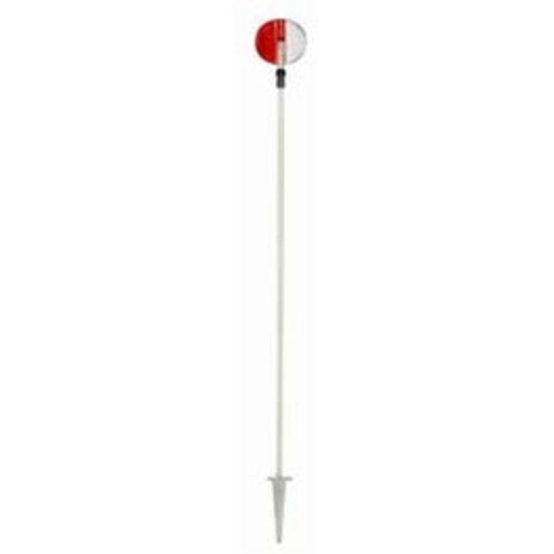 Telescopic Driveway Marker, Red/White, 46 to 72-In.