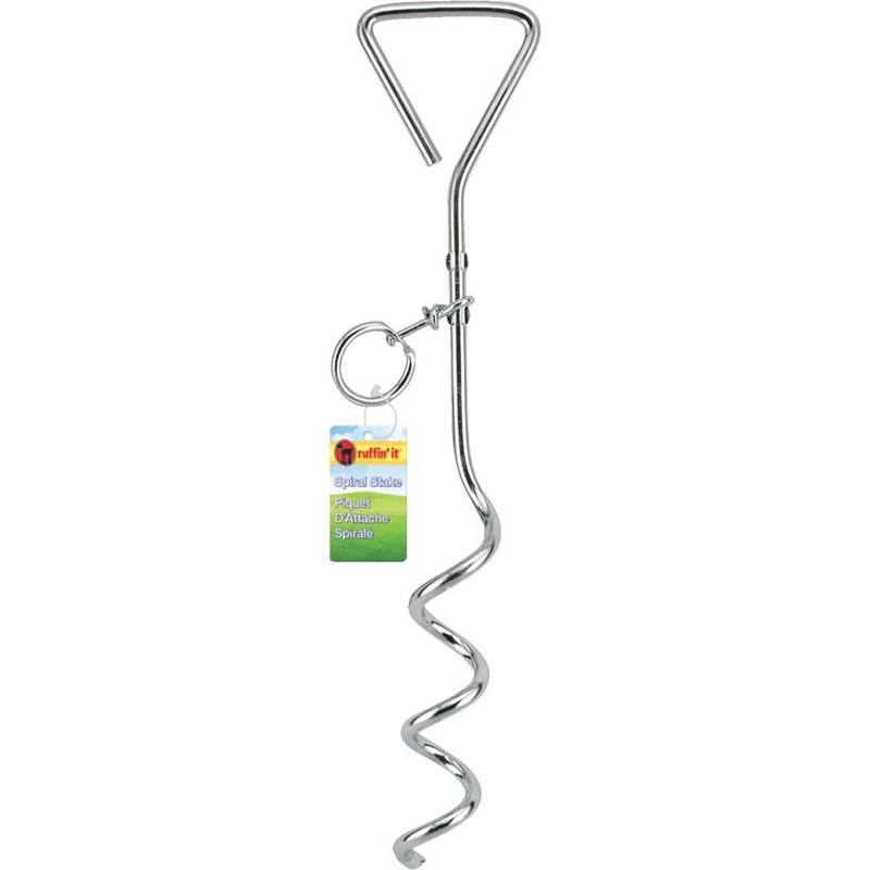 Westminster Pet Ruffin’ it 15.33 In. Corkscrew Tempered Steel Dog Tie-Out Stake