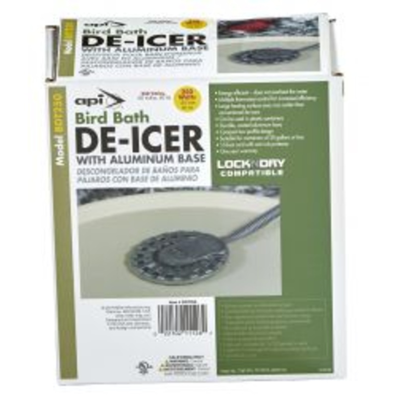 API Bird Bath De-Icer with Aluminum Base, 250 Watt