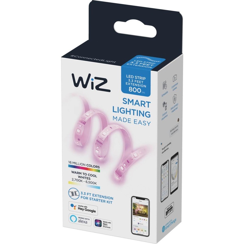 Wiz 3.3 Ft. L. Plug-In White 2700K to 6500K LED Smart Strip Extension