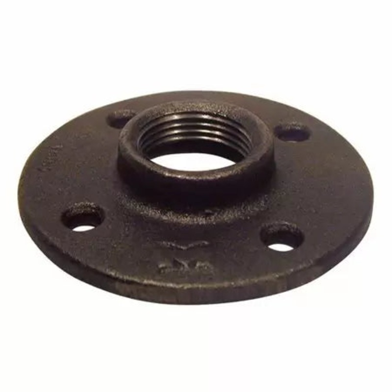 B & K Industries Floor Flange 150# Malleable Iron Threaded Fittings 1/2