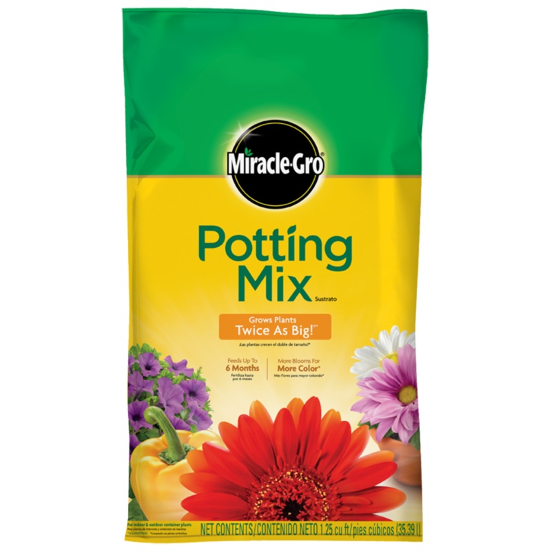 Miracle-Gro Potting Mix|2 Cubic Feet|8 Qt|16 Qt