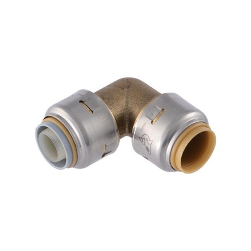 Sharkbite Max Brass Push Polybutylene 90-Degree Elbow