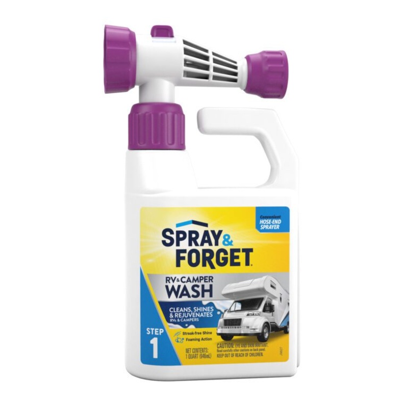 Spray & Forget RV & Camper Wash Cleaner with Hose End Adapter