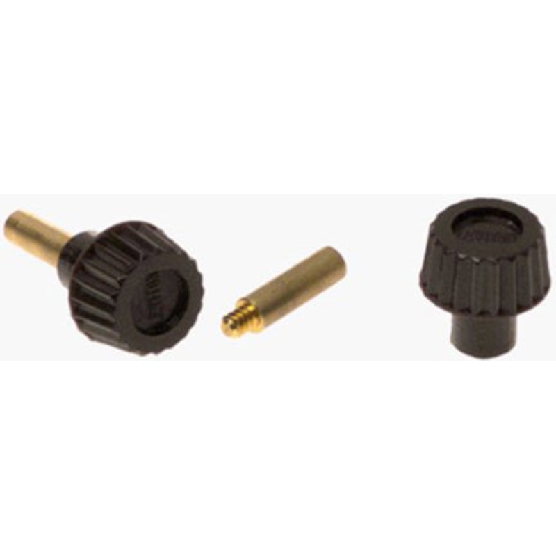 TWO REPLACEMENT KNOBS BLACK