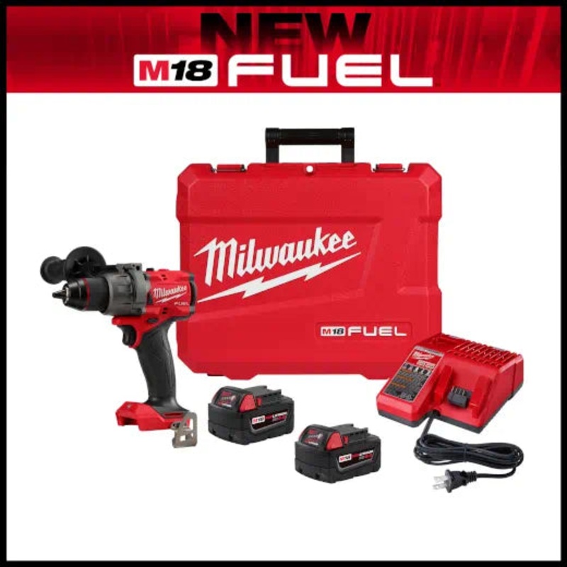 Milwaukee M18 FUEL 1/2 Hammer Drill/Driver Kit