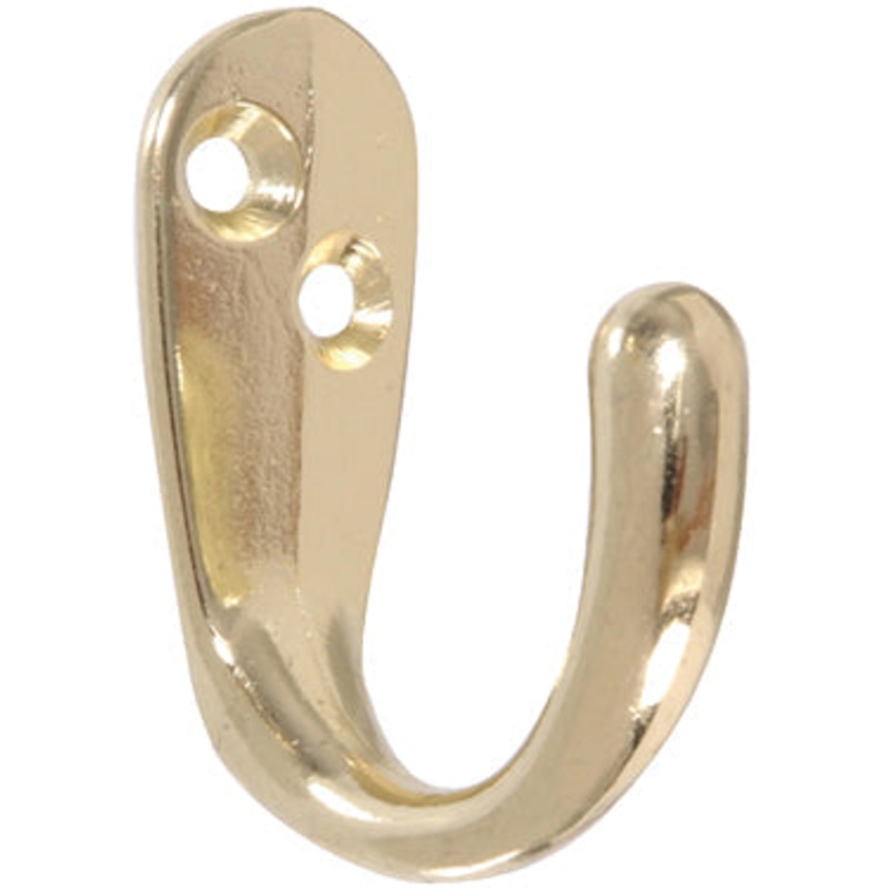 BRASS PLATED CLOTHES HOOK