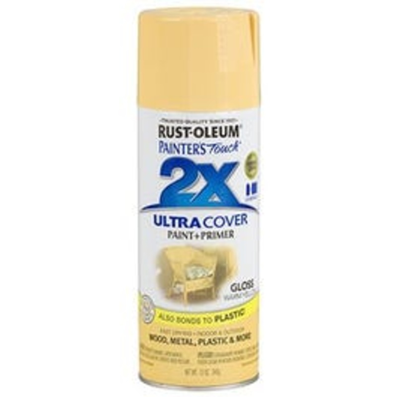 Painter’s Touch 2X Spray Paint, Gloss Warm Yellow, 12-oz.