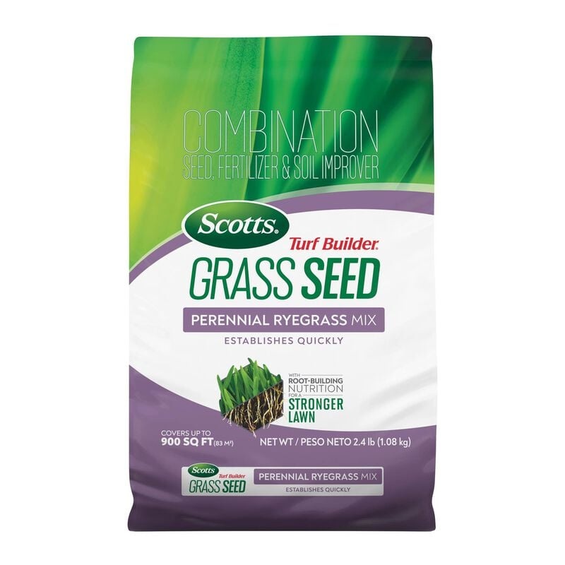 Scotts Turf Builder Grass Seed Perennial Ryegrass Mix 2.4 lbs.