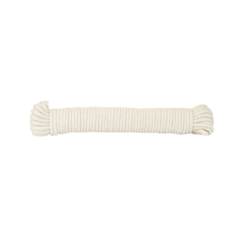 Wellington Natural Braided Cotton Clothesline Rope