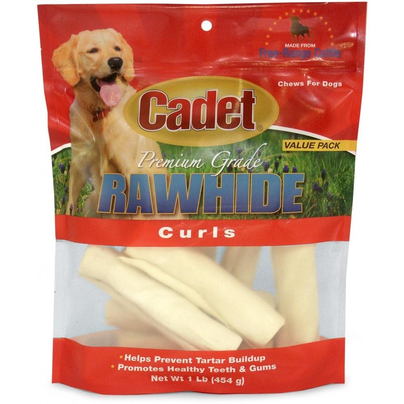 Cadet Rawhide Natural Flavor Curls for Dogs