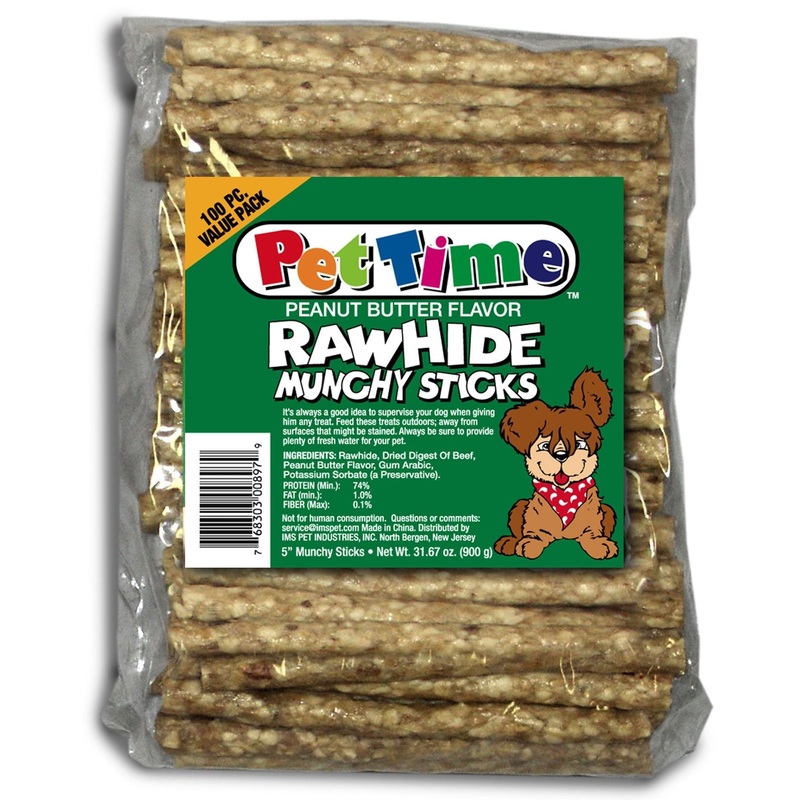 Cadet Munchy Peanut Butter Rawhide Sticks