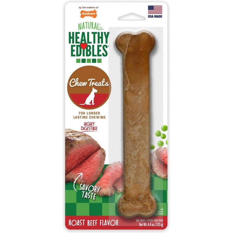 Nylabone Healthy Edibles Roast Beef Flavor Bone Dog Treat