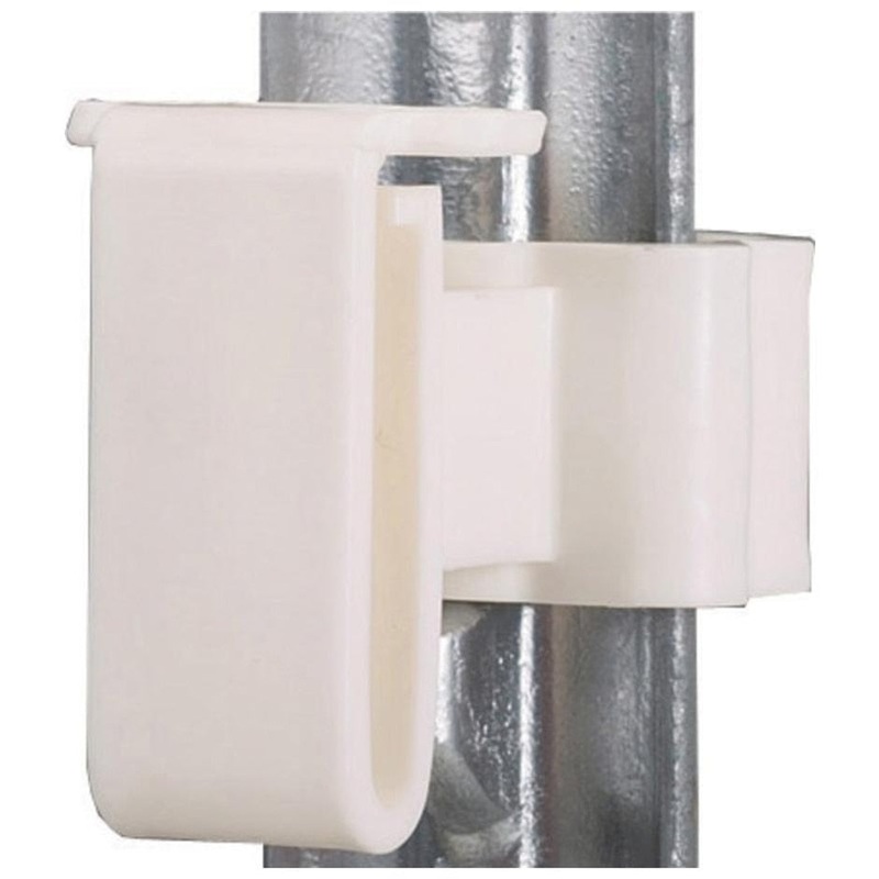 T-POST TAPE INSULATOR|25 PACK|WHITE