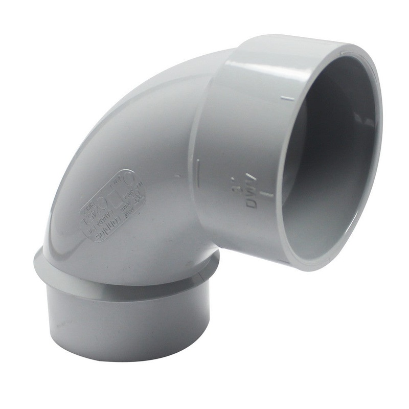 Canplas PVC DWV 90 Degree Street Pipe Elbow Spigot x Hub