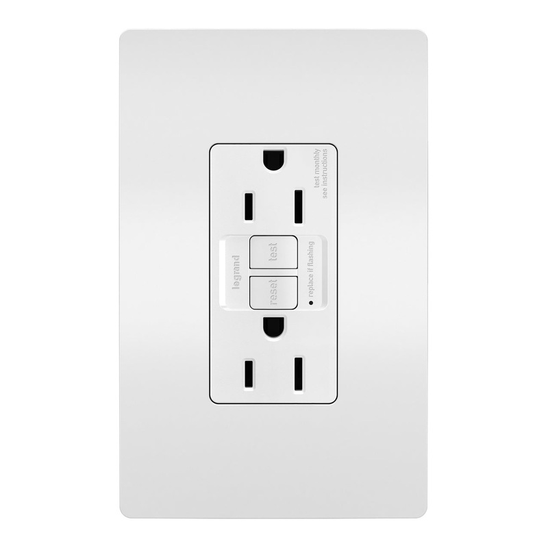 Pass & Seymour Spec Grade 15A Tamper Resistant Self Test GFCI Receptacle, White