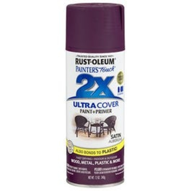 Painter’s Touch 2x Spray Paint, Satin Aubergine, 12-oz.