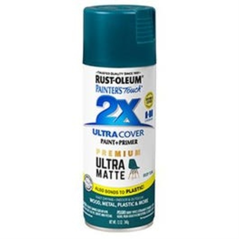 Painter’s Touch 2X Premium Ultra Matte Spray Paint, Deep Teal, 12-oz.