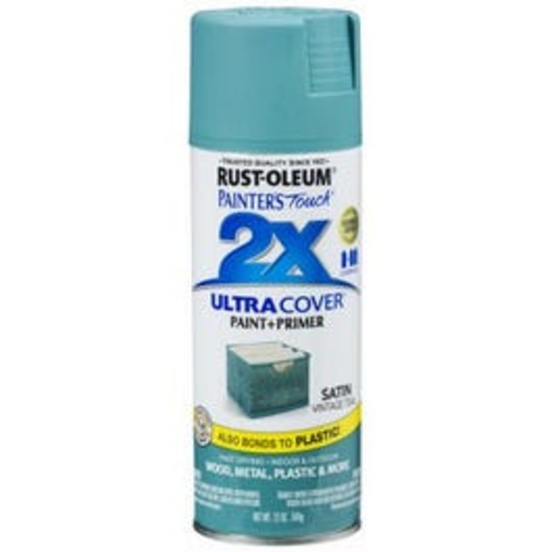 Painter’s Touch 2X Spray Paint, Satin Teal, 12-oz.