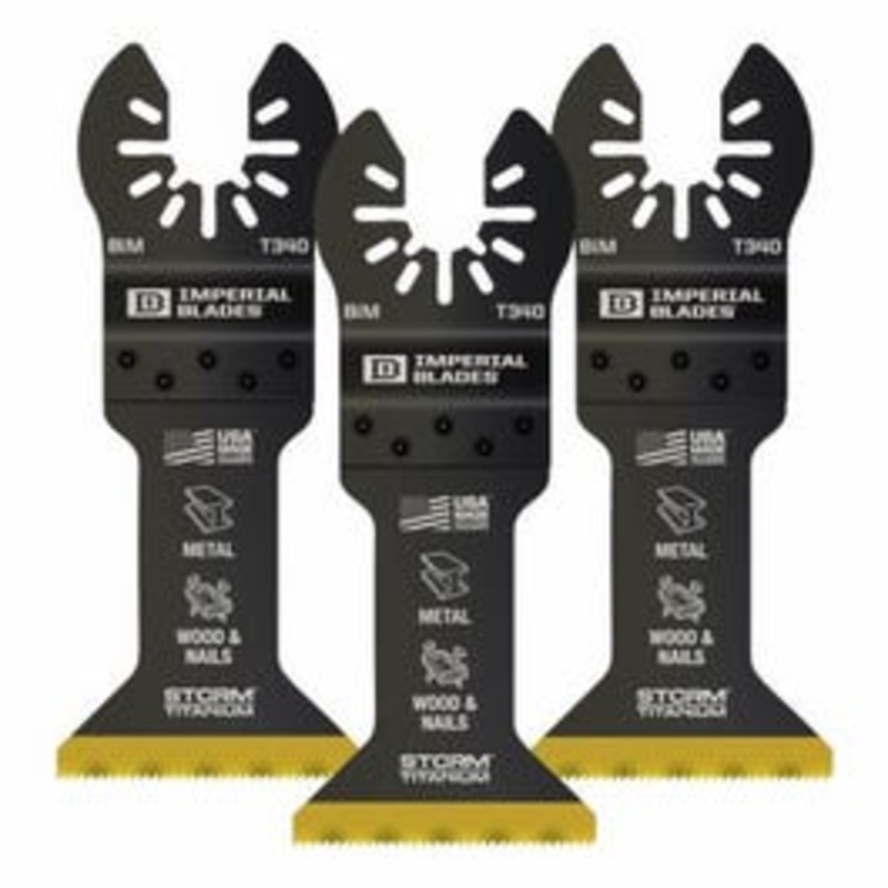 Oscillating Tool Blade, Wood With Nails, Bi-Metal, 1.75-In., 3-Pk.