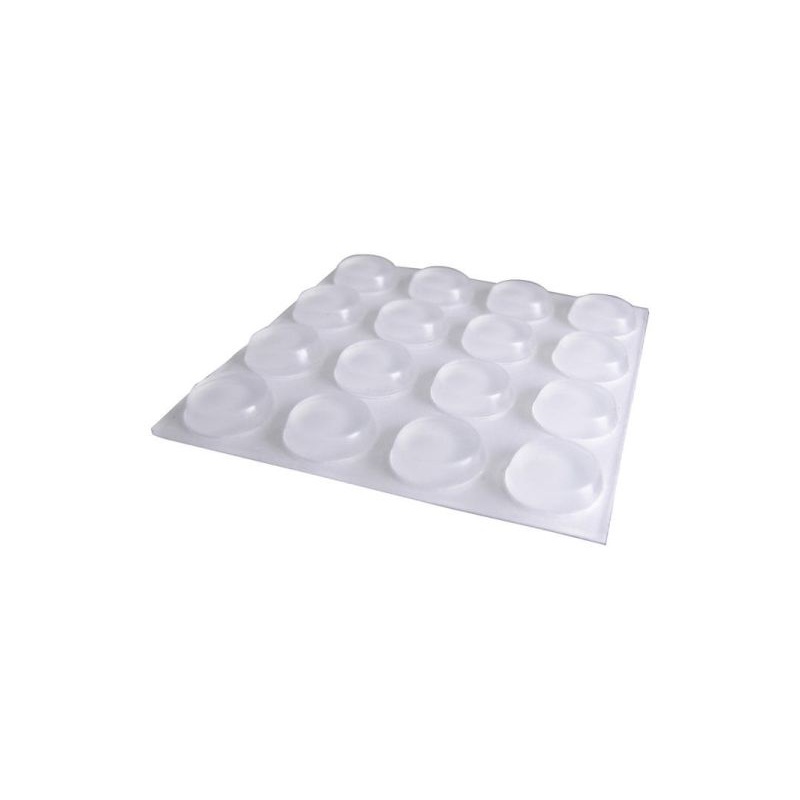 Shepherd Hardware 1/2-Inch SurfaceGard Clear Adhesive Bumper Pads, 16-Count